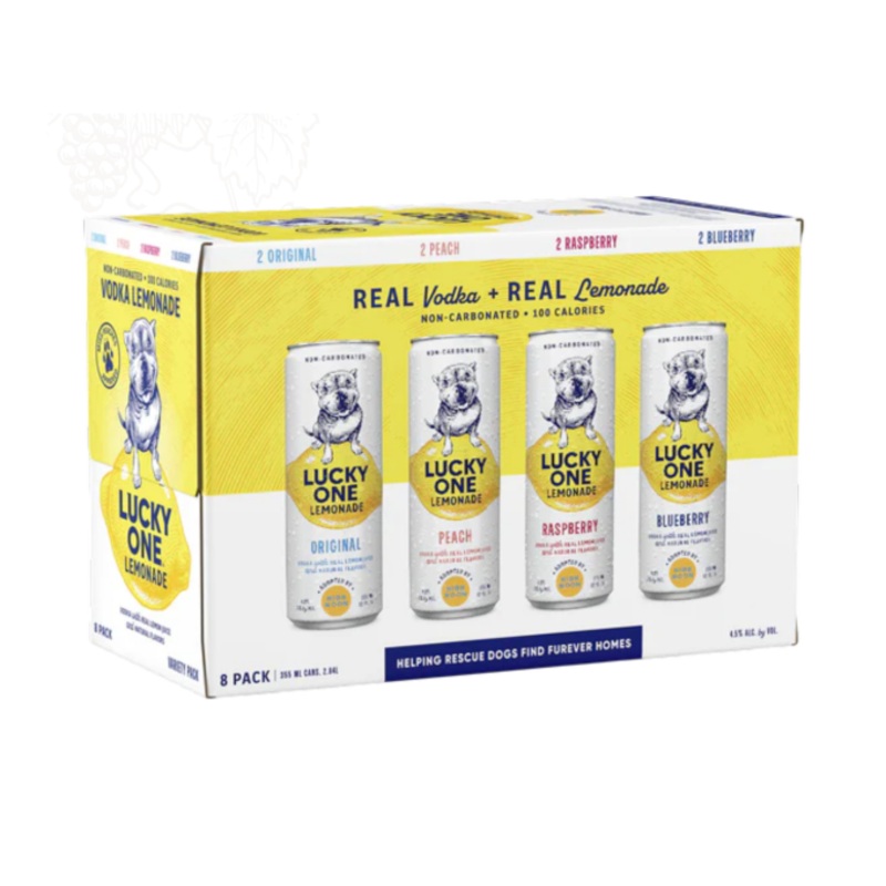 Lucky One Lemonade Variety 12oz 8-Pack Can