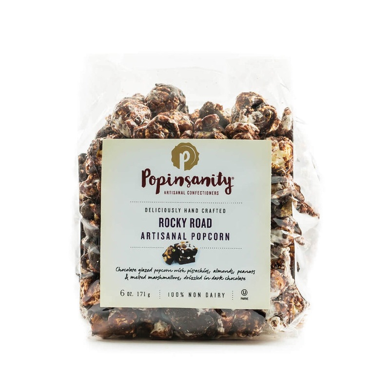 Popinsanity Rocky Road Handcrafted Gourmet Popcorn 6Oz 750ml