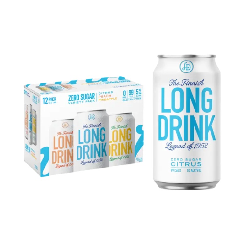 The Finnish Long Drink Zero Sugar Variety 12oz 12-Pack Can (Pch/Zero/Pa)
