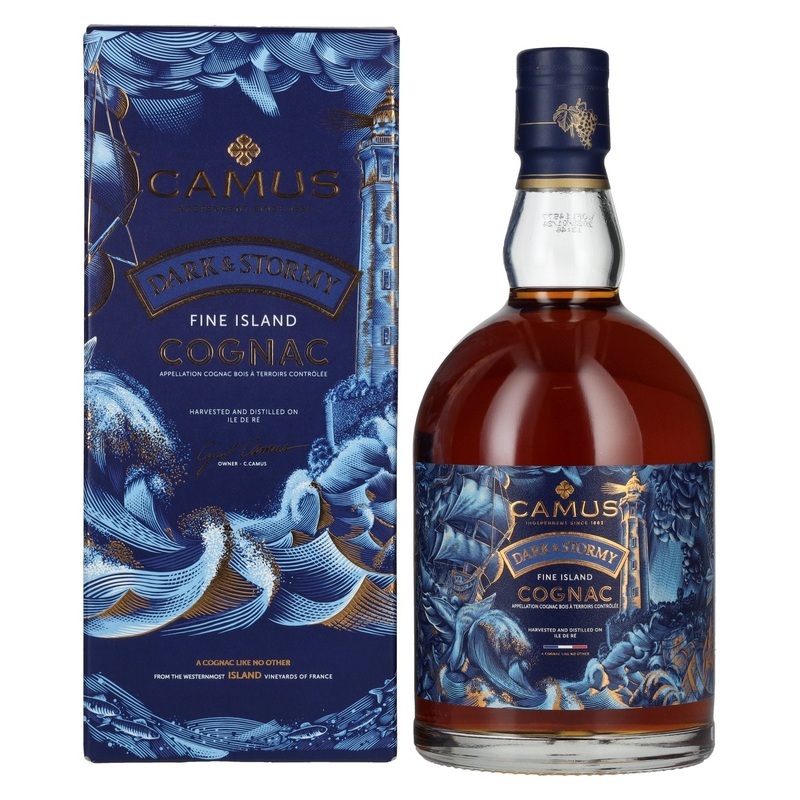 Camus DARK & STORMY Fine Island Cognac 40% Vol. 0,7l in Giftbox