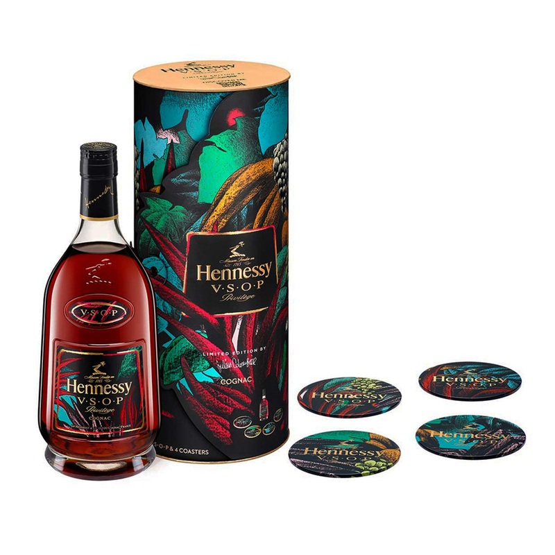 Hennessy V.S.O.P Privilege Julien Colombier Limited Edition W/ Coasters 750ml