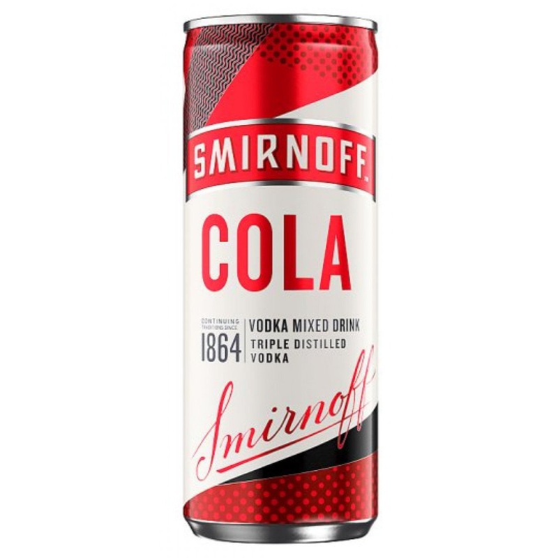 Smirnoff Vodka & Cola Ready to drink Premix 250ml
