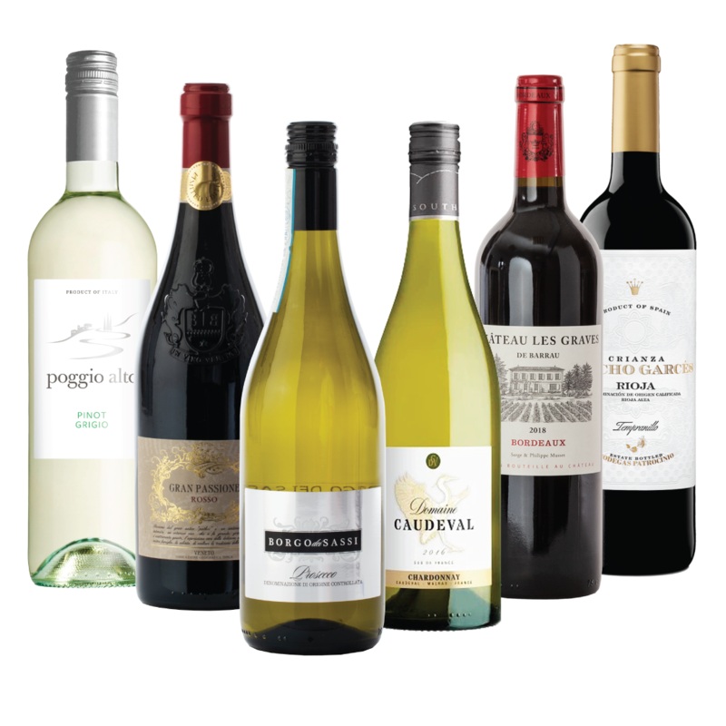 Top Cellars - 6 Bottle Wine Tasting Case