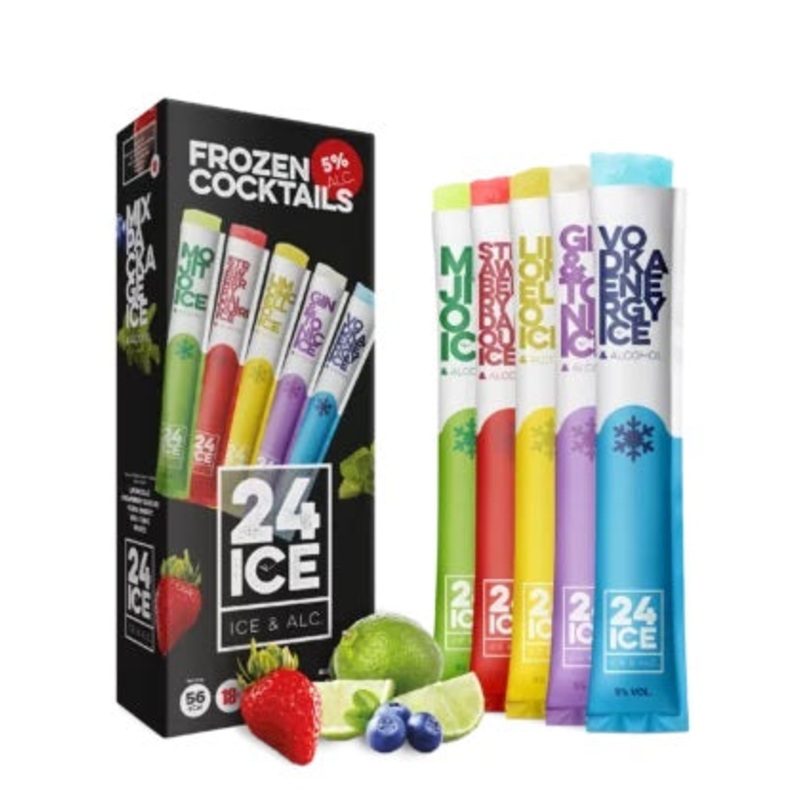 24 Ice Frozen Cocktails Mixed 5 Pack