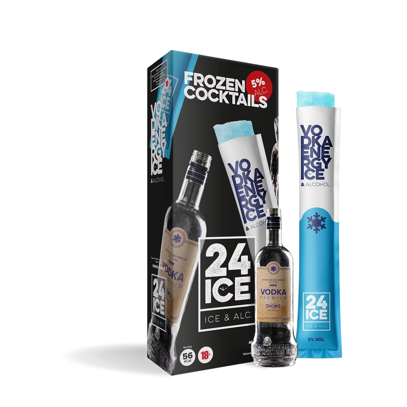 24 Ice Frozen Cocktails Vodka Energy 5 Pack