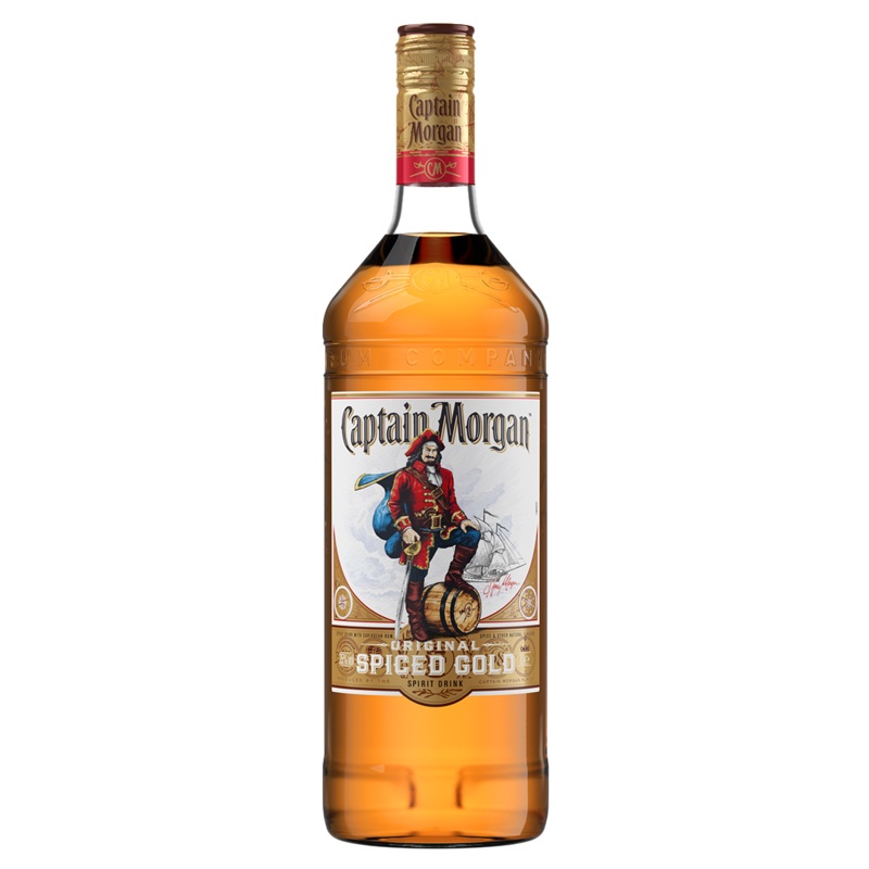 Captain Morgan Original Spiced Gold Rum  1 Litre Bottle