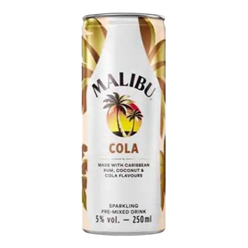 Malibu & Cola Premix 25cl Can