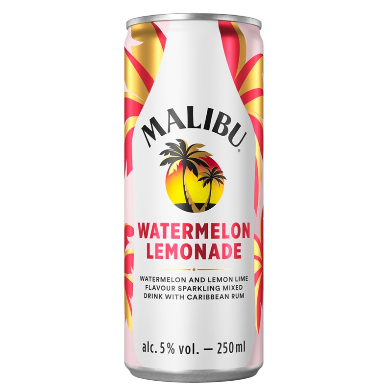 Malibu Watermelon Lemonade 25cl Can