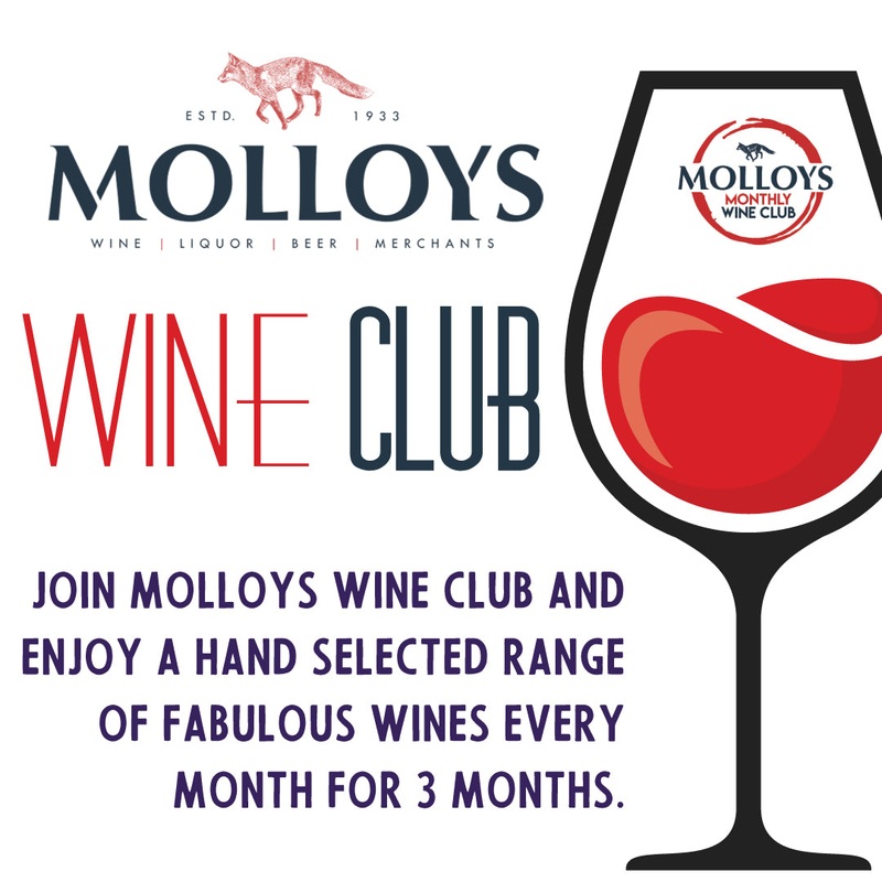 Molloys Wine Club - 3 Bottle - 3 Month Subscription