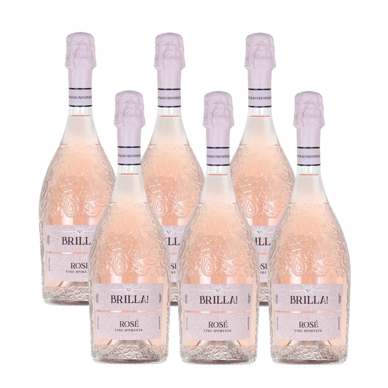 Brilla Ros Prosecco Spumante - 6 Bottle Case