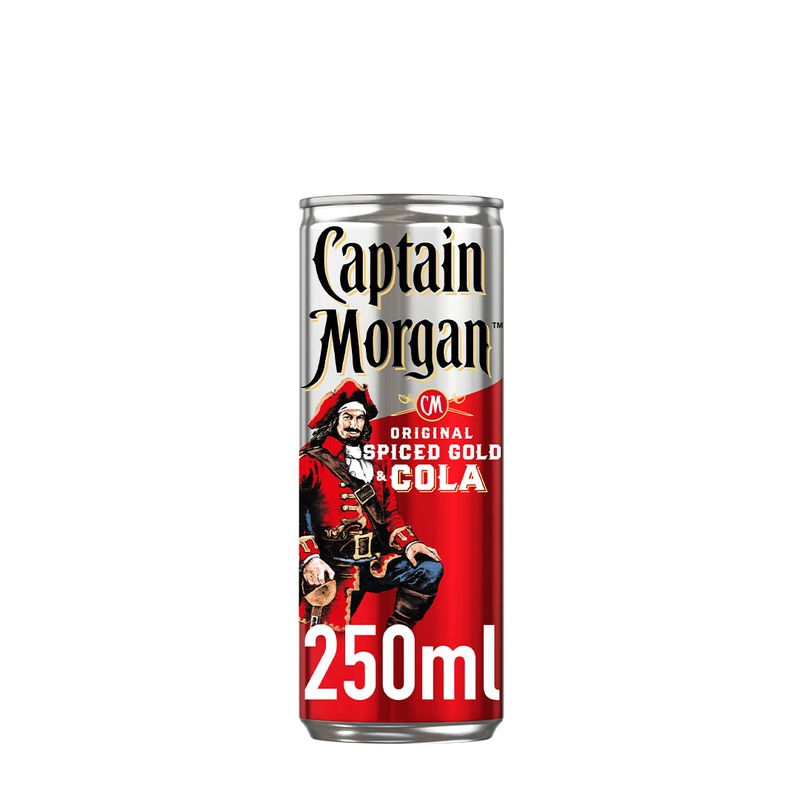 Captain Morgan Rum & Cola 25cl Ready to drink Premix