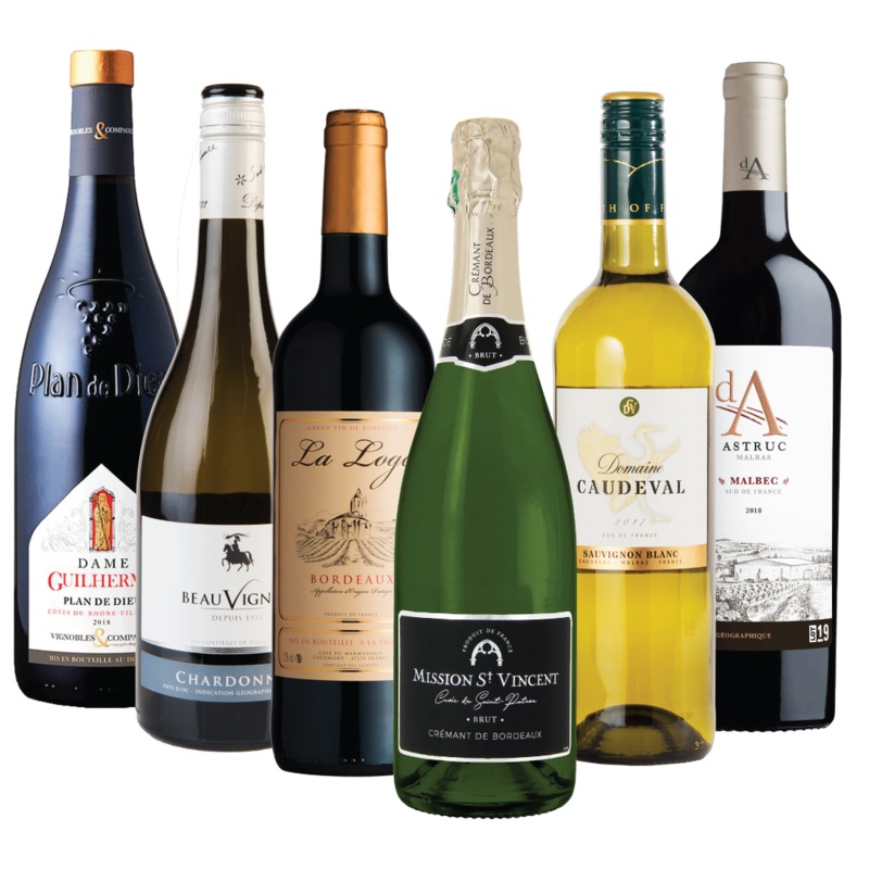 Discover France - 6 Bottle Wine Tasting Case