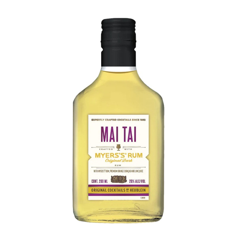 Original Cocktails by Heublein Mai Tai Crafted with Myers's Original Dark Rum 200ML