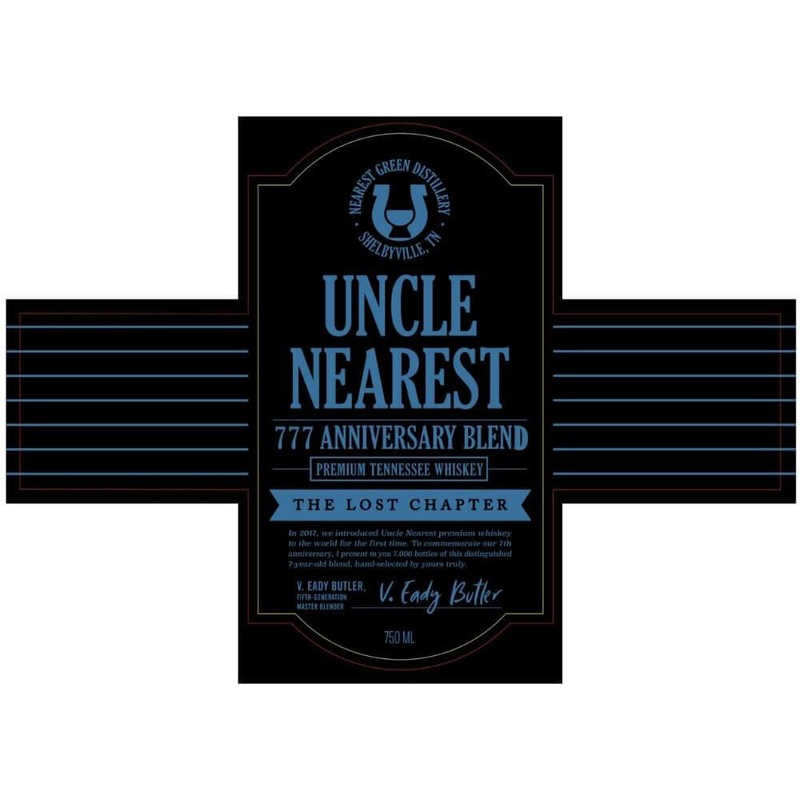 Uncle Nearest 777 Anniversary Blend The Lost Chapter