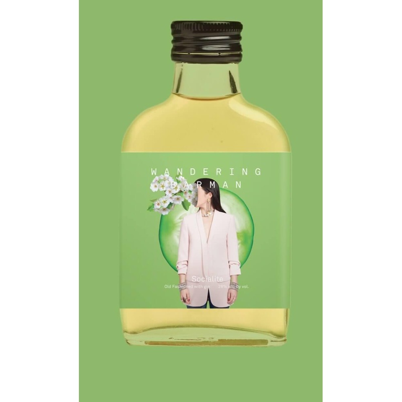 Wandering Barman Socialite- Cucumber Gin Old Fashioned 100ml