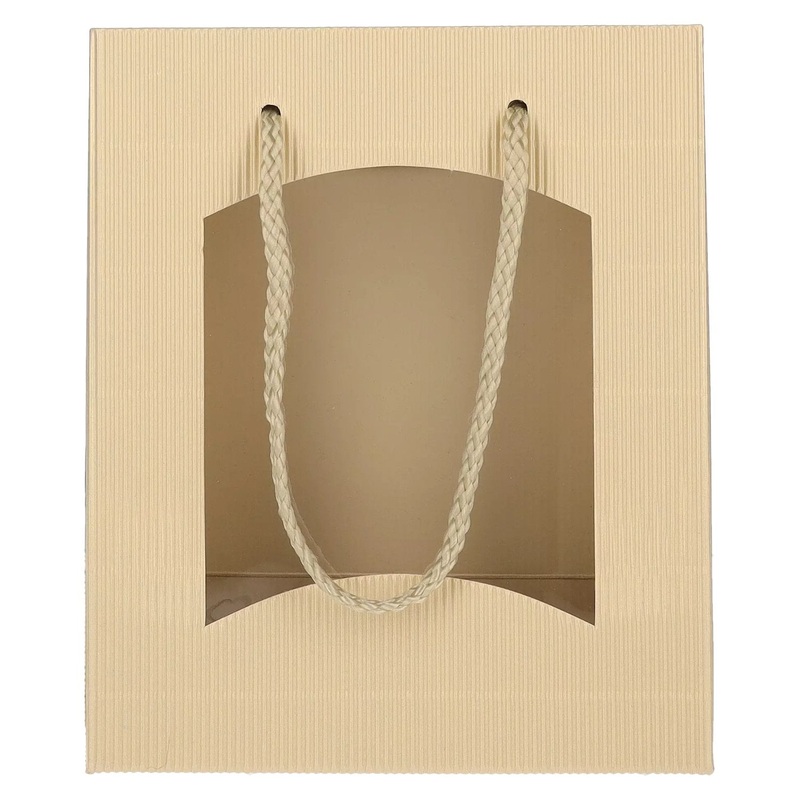 Mini Open Wave Tote Bag Cream/Gold