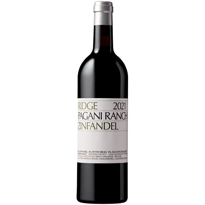 Ridge Vineyards Pagani Ranch Zinfandel 2021 750ml
