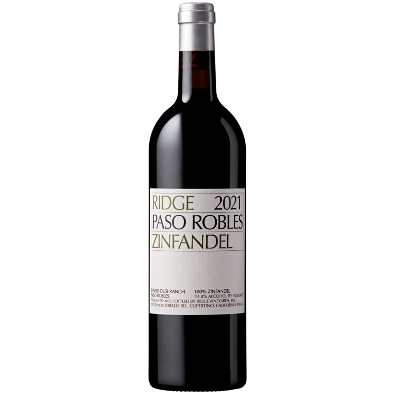 Ridge Vineyards Paso Robles Zinfandel 2021 750ml