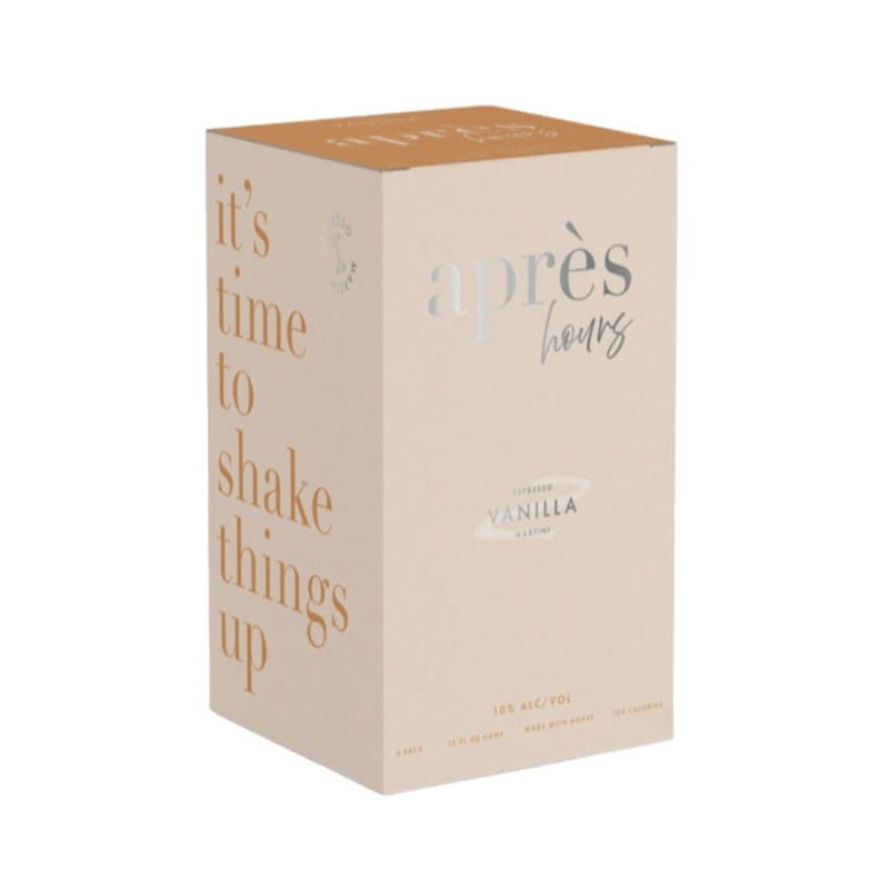 Apres Hours Vanilla Espresso 355ml 4-Pack Can