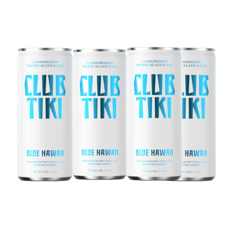 Club Tiki Blue Hawaii 375ml 4-Pack Can