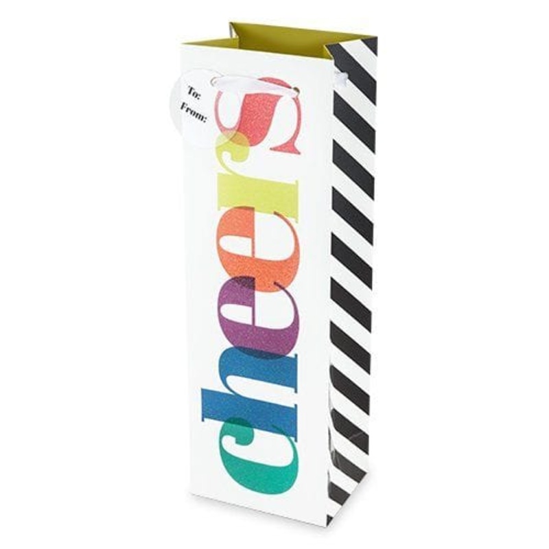 COLORFUL CHEERS WINE BAG