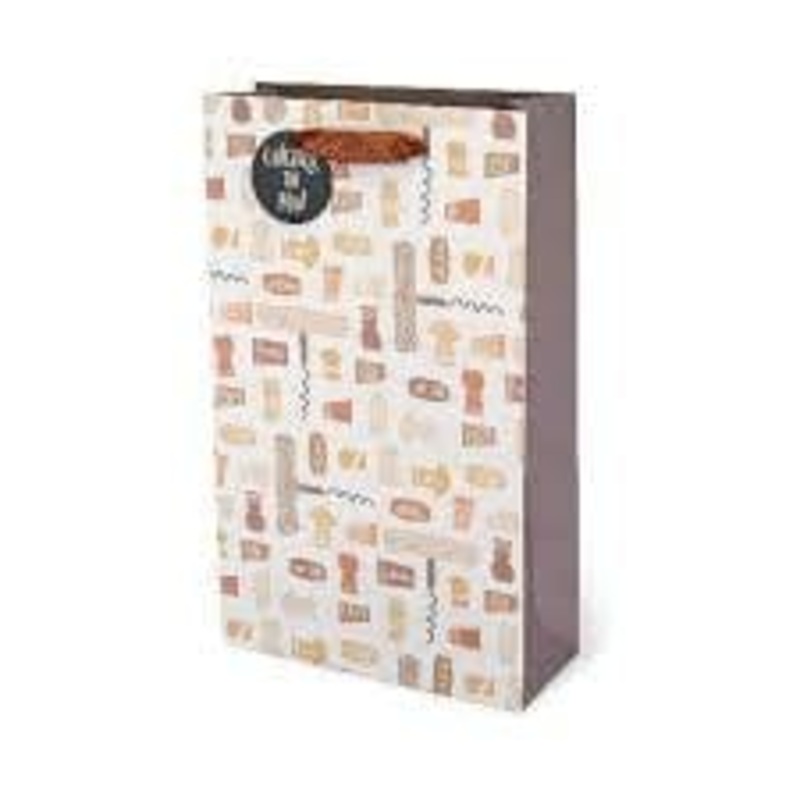 CORKS DOUBLE BOTTLE WINE BAG