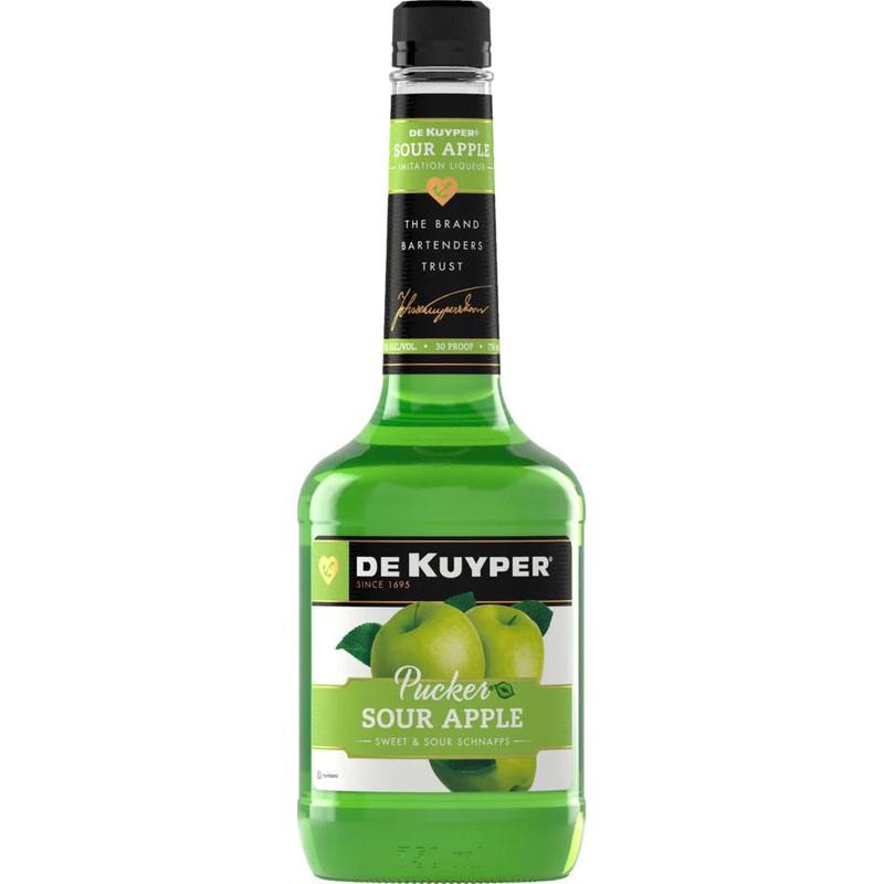 De Kuyper Pucker Sour Apple 750ml