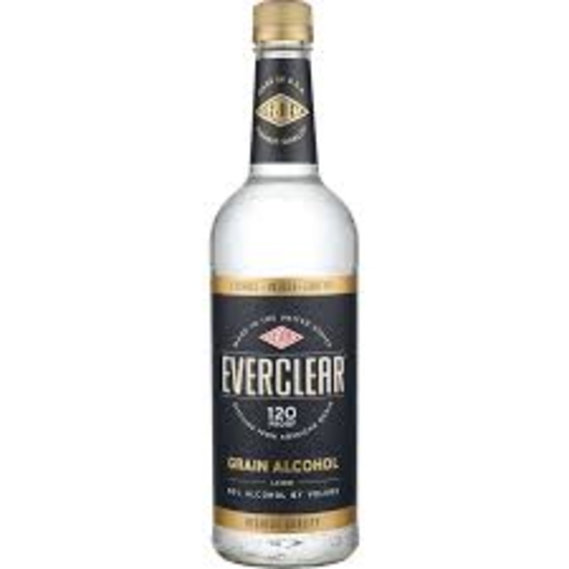 Everclear 120 proof Grain Alcohol 750ml