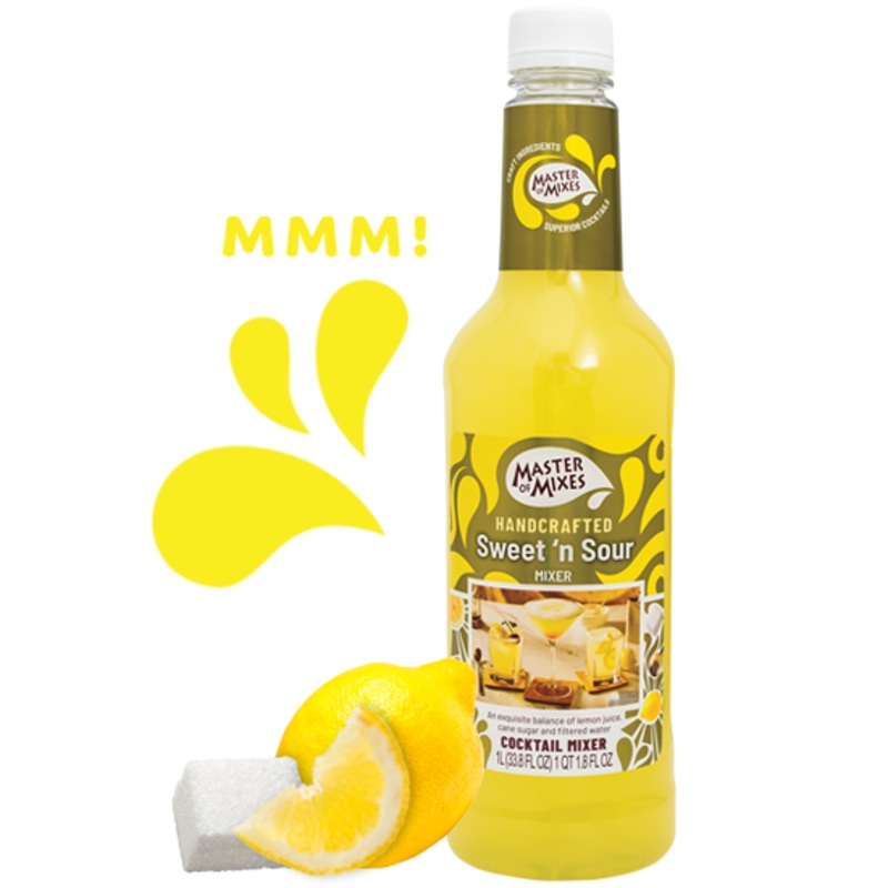 Master Of Mixes Handcrafted Sweet 'n Sour Cocktail Mixer 1L