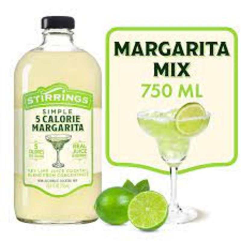Stirrings Simple Margarita  Real Juice 750ml