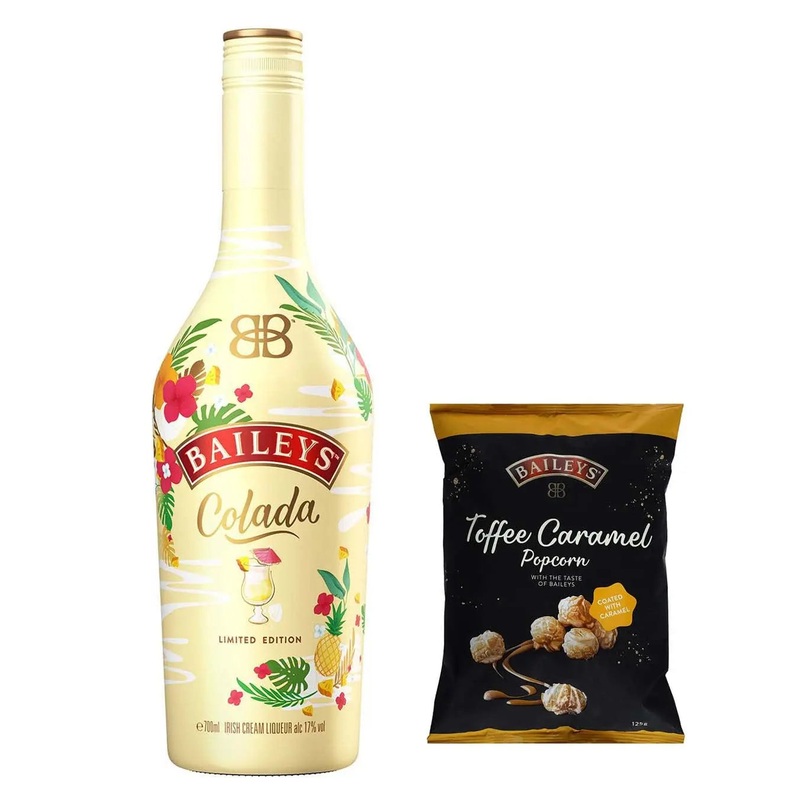 Baileys Colada & Baileys Toffee Caramel Popcorn Bundle, 70 cl