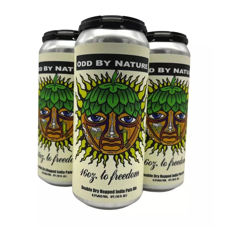 Odd By Nature Brewing 16oz. to Freedom Double Dry Hopped IPA 4-Pack