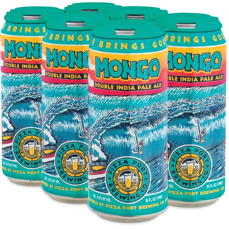 Pizza Port Mongo DIPA 16oz 6 Pack Can