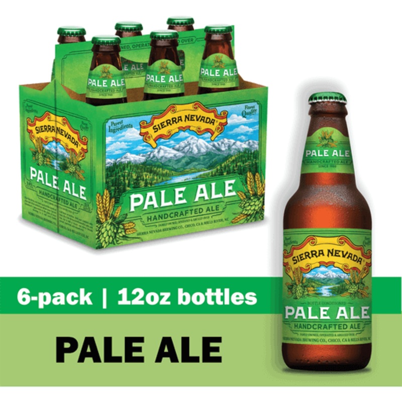Sierra Nevada Pale Ale 12oz 6 Pack Bottels (alc.5.6%)