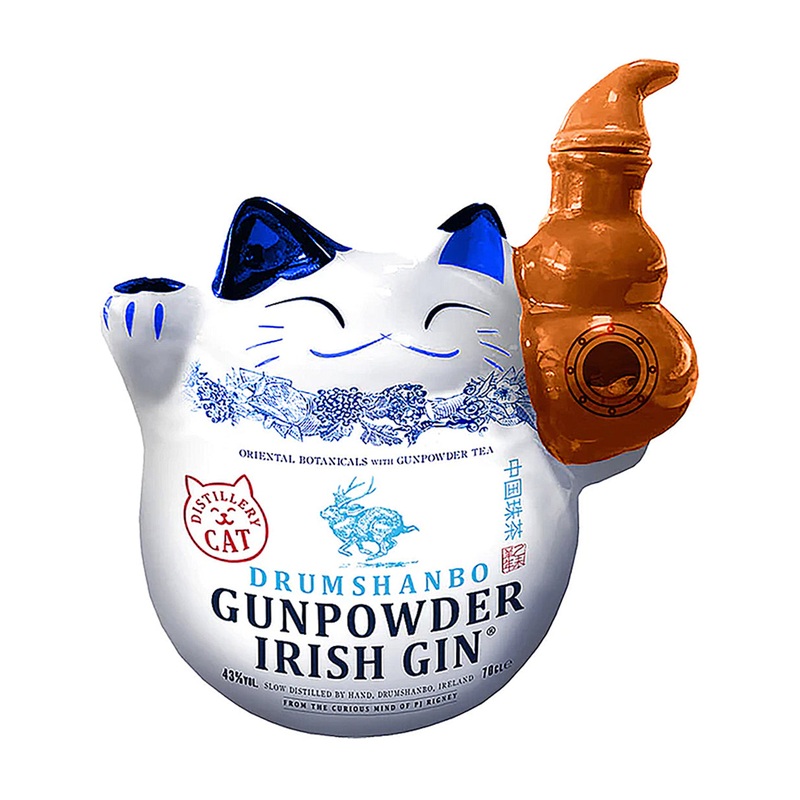 Drumshanbo Gunpowder Irish Gin Ceramic Cat