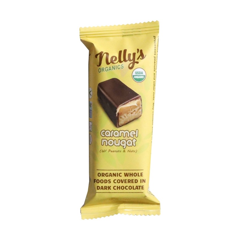 NELLY'S Organic Caramel Nougat Bar