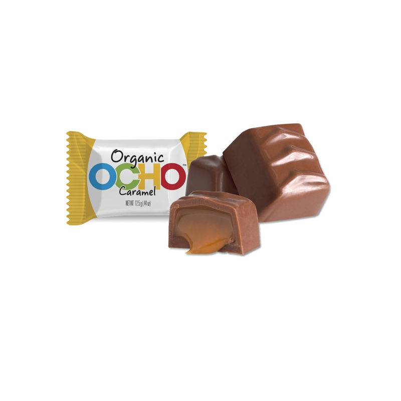 OCHO CANDY Organic Milk Chocolate Caramel Mini Bar