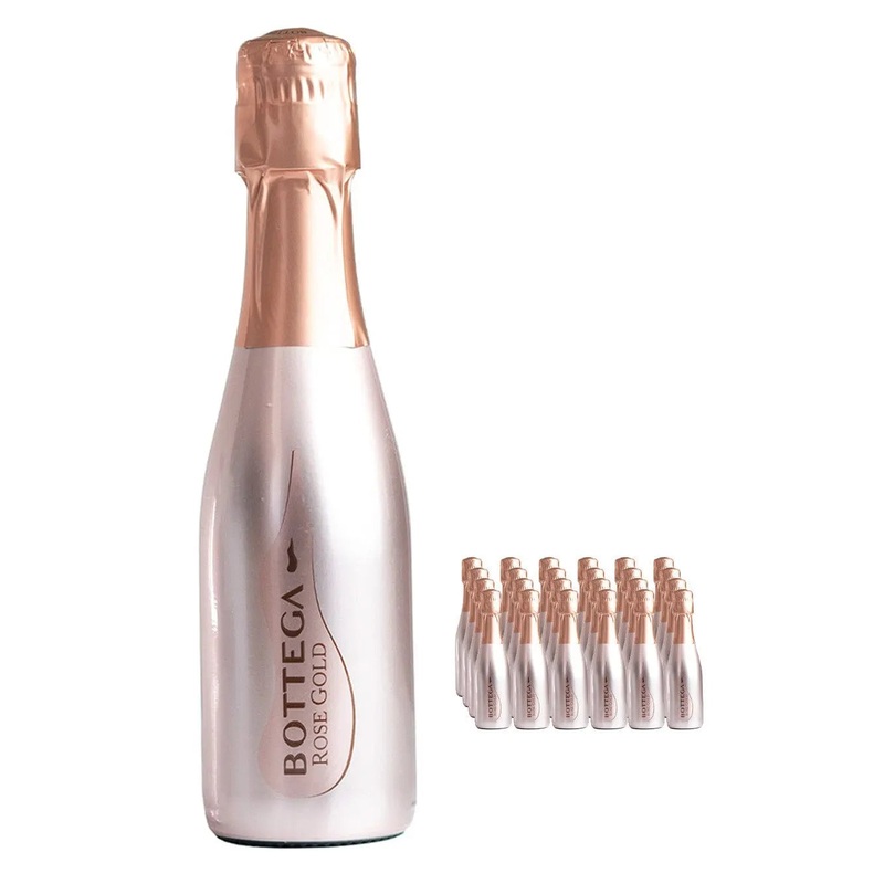 Bottega Rose Gold Spumante Sparkling Wine Multipack, 24 x 20 cl