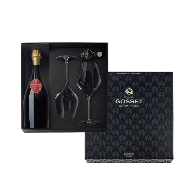 Gosset Grand Reserve Champagne Gift Set, 75 cl