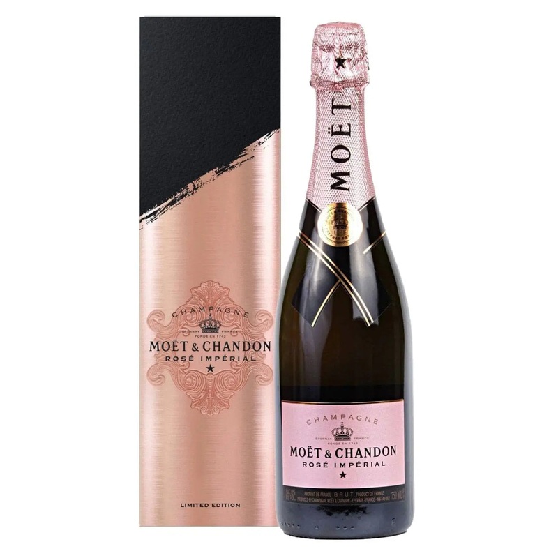 Mot & Chandon Imprial Ros Festive Gift Pack, 75 cl