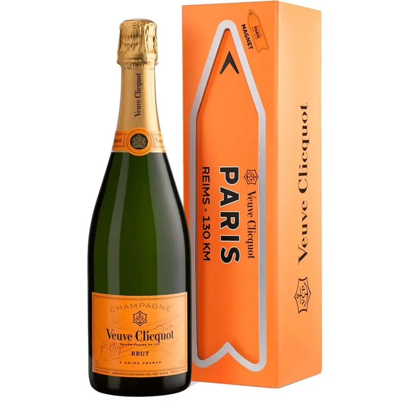 Veuve Clicquot Yellow Label Travel Magnet Champagne, 75 cl