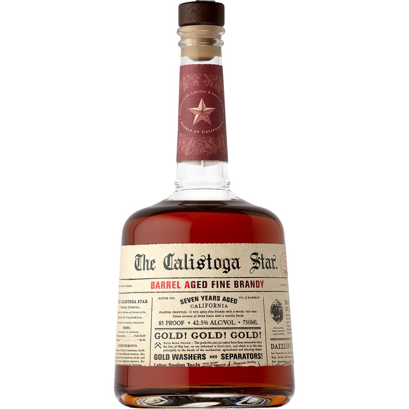 Calistoga Star Aged Fine Brandy California