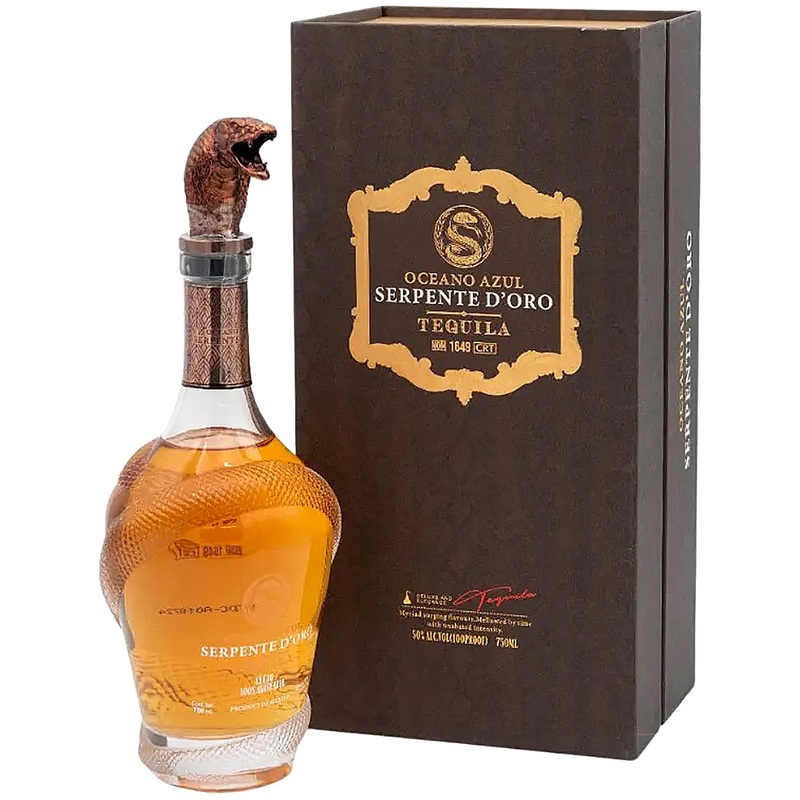 Oceano Azul Serpente D Oro Tequila Anejo