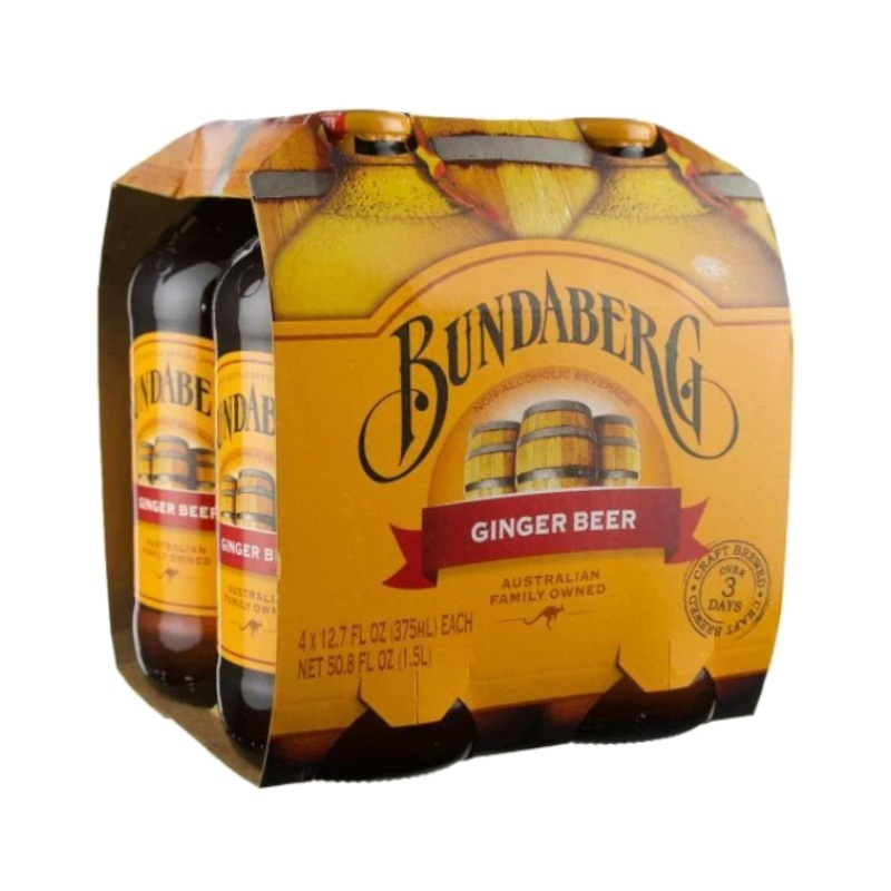 Bundaberg Ginger Beer 12.7oz 4-Pack Can