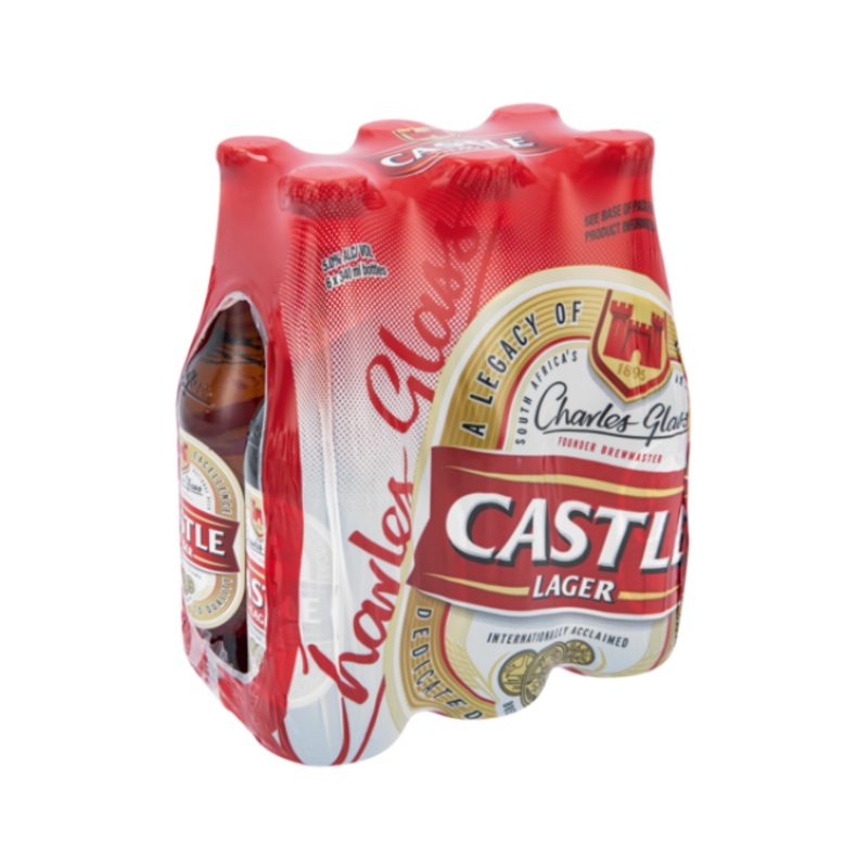 Castle Lager Regular 6-Pack Bottle