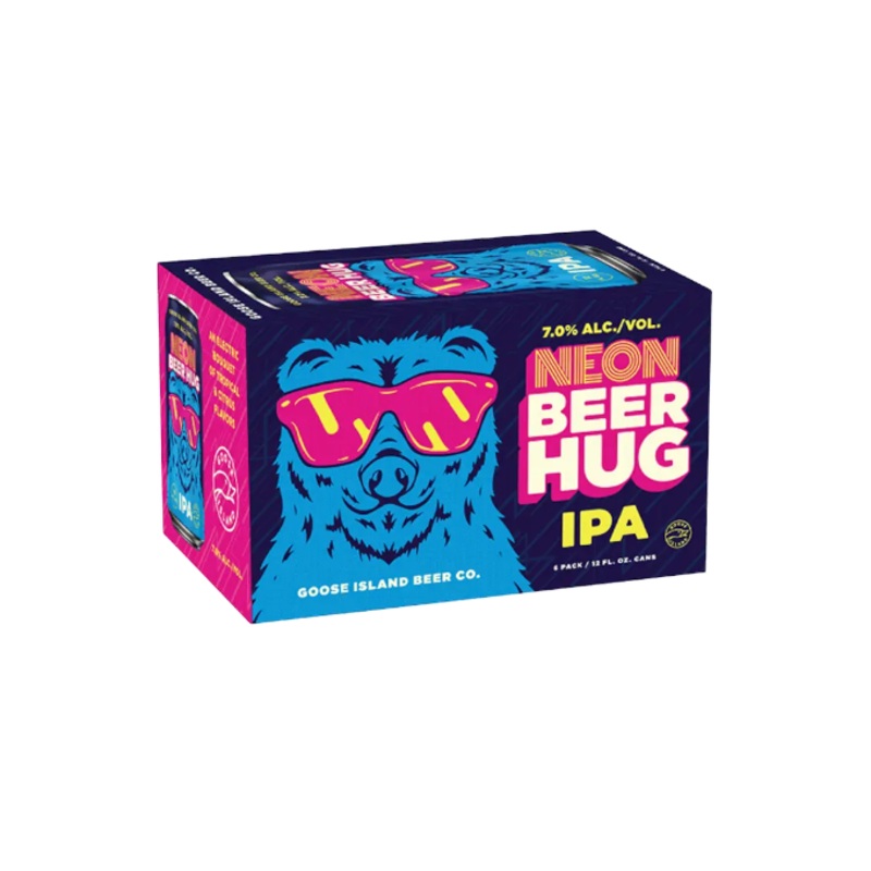 Goose Island Neon Beer Hug 12oz 6-Pack Can