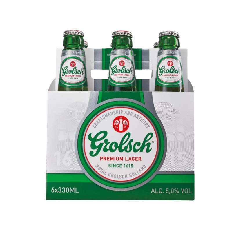 Grolsch Premium Lager 11.2oz 6-Pack Bottle