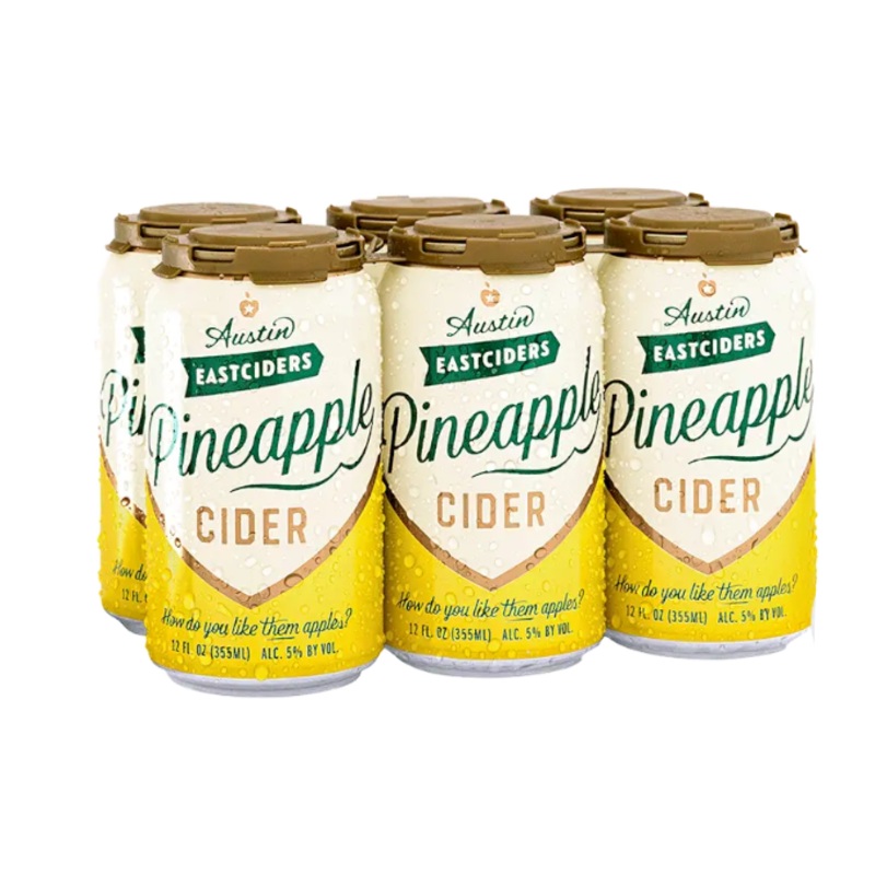 Austin Eastciders Pineapple 12oz 6-Pack Can