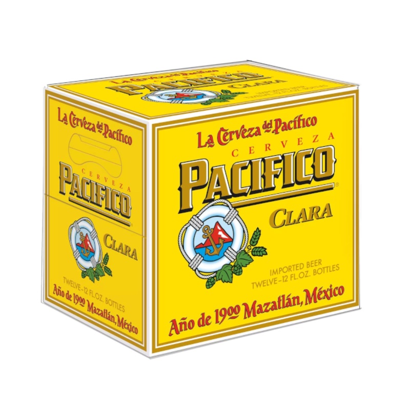 Cerveza Pacifico Clara 12oz 12-Pack Bottle