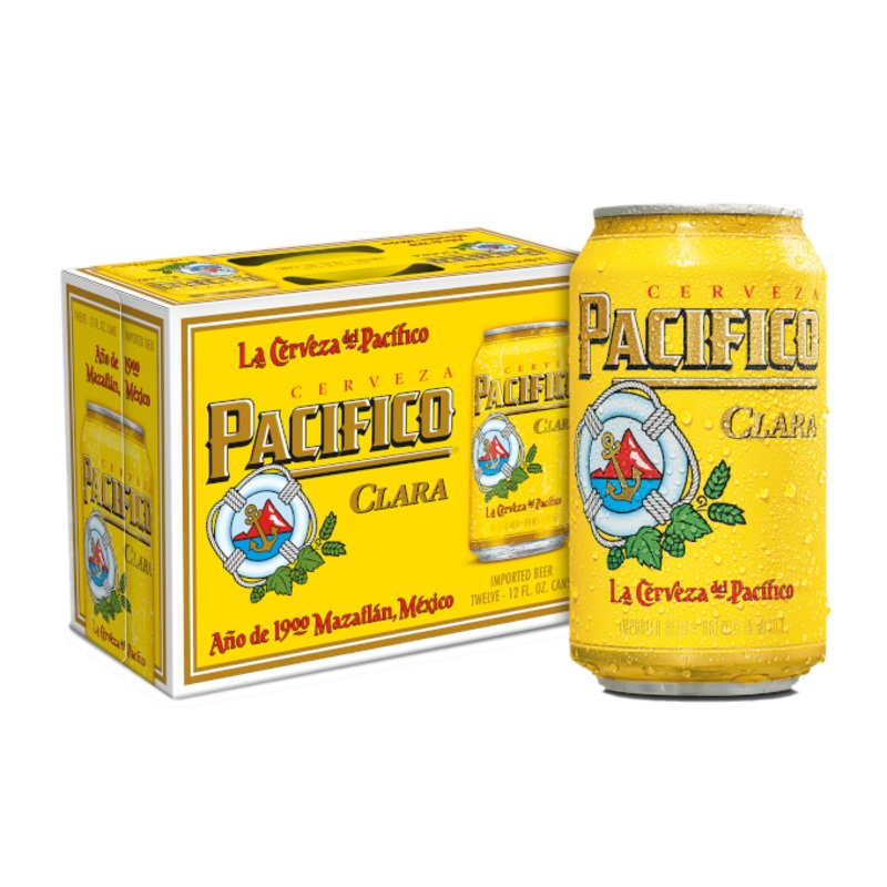 Cerveza Pacifico Clara 12oz 12-Pack Can